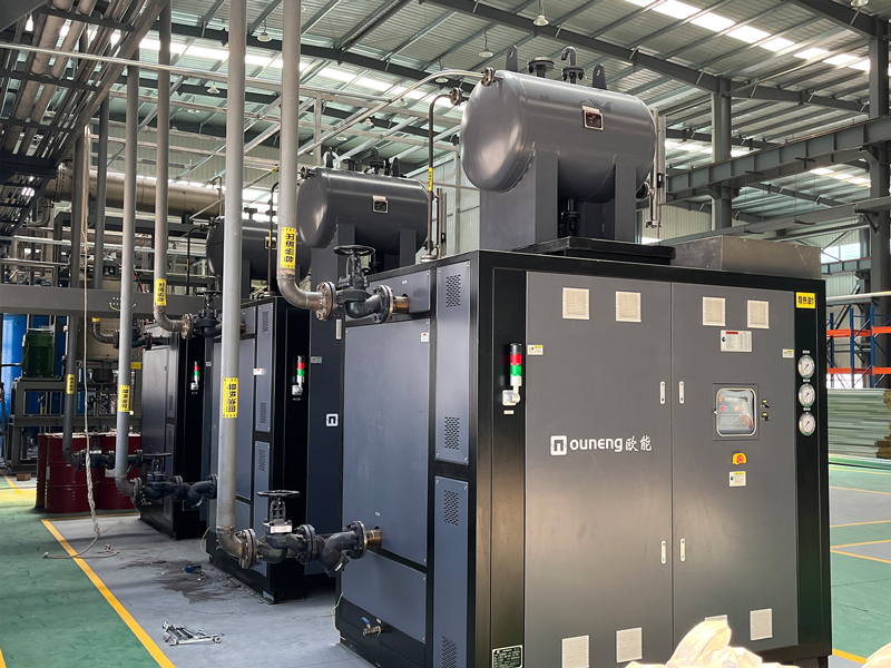 360KW反應釜導熱油爐鋰電新能源設備調試細節