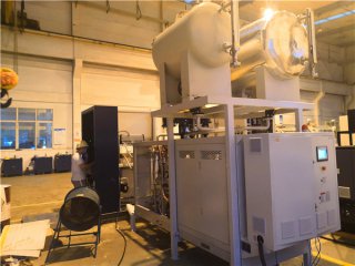 導熱油電加熱器安裝，「歐能」導熱油爐廠家現場指導